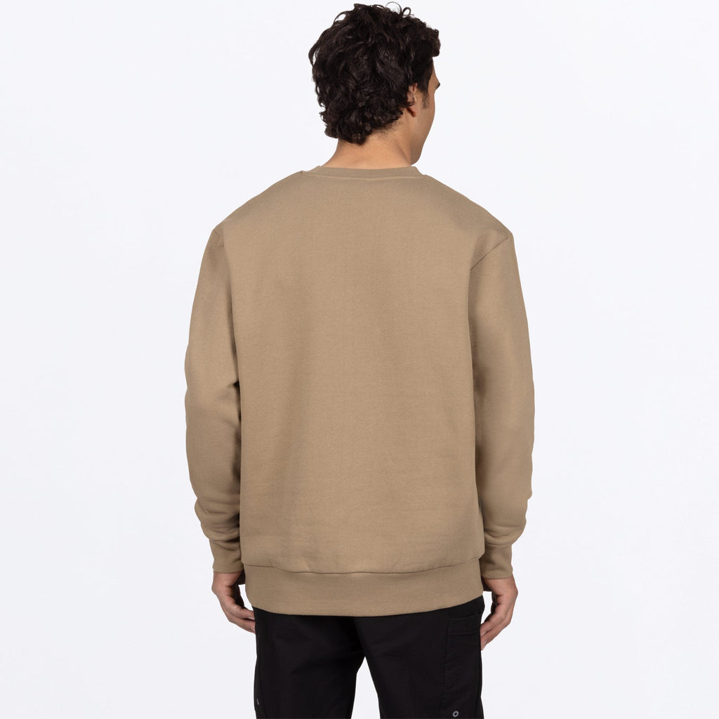 Men's Mitered Cotton Crewneck Sweatshirt