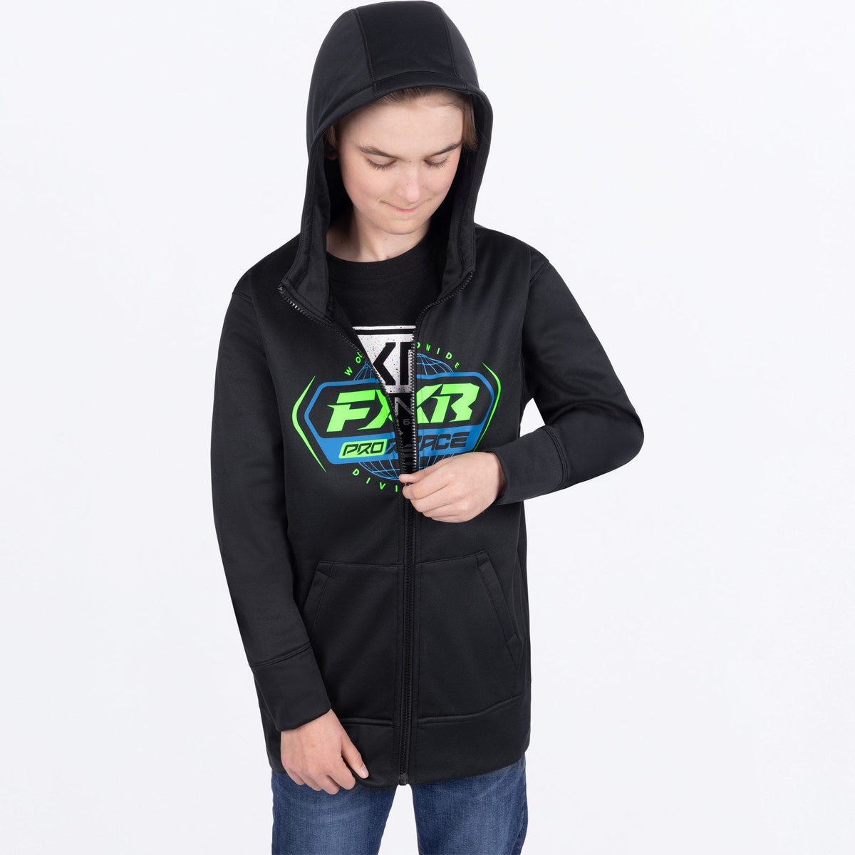 Youth Race Division Tech Zip Hoodie